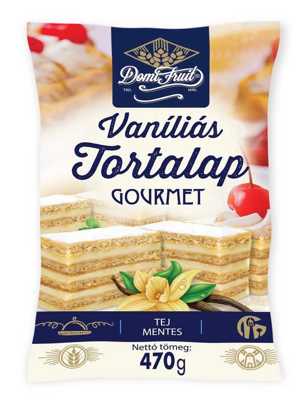 Domi Fruit Tortalap Vaníliás