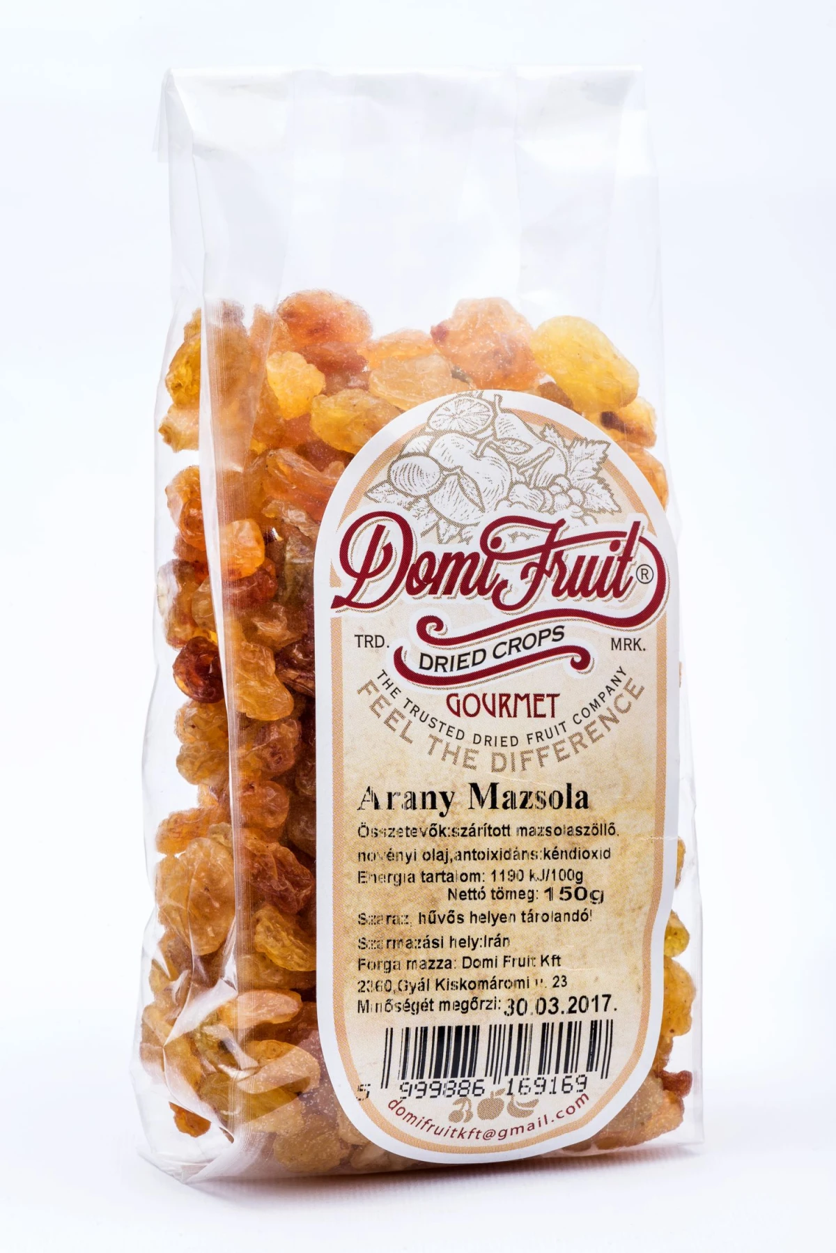 Domi Fruit Arany Mazsola, 150 g