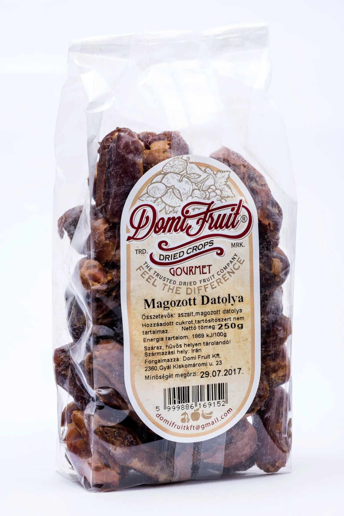 Domi Fruit Magnélküli Datolya, 250 g