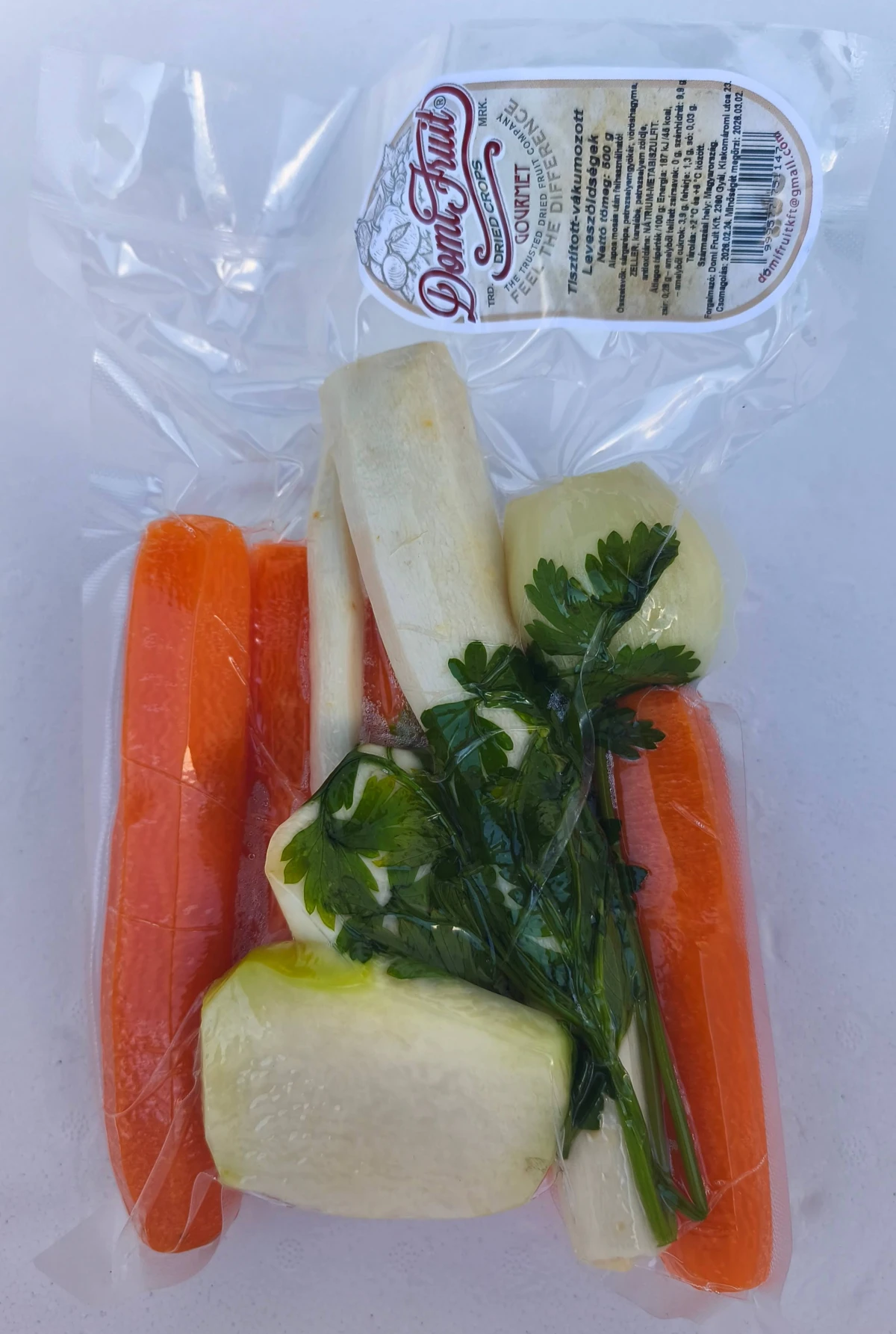 Leveszöldségek, tisztított, vákuumcsomagolt, 500 g