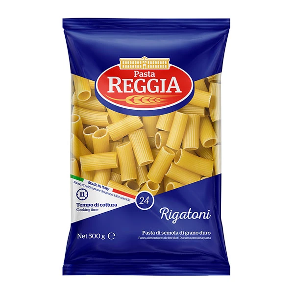 Reggia rigatoni /recés cső durumtészta (24) 500 g