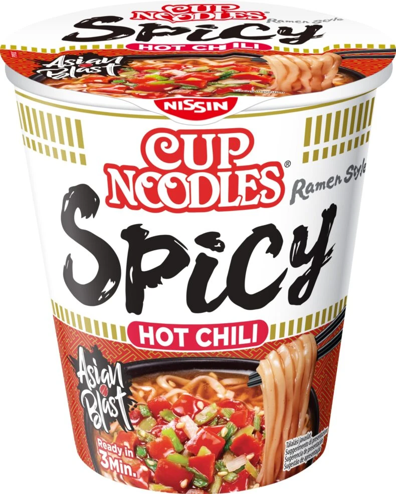 Nissin Cup Noodles, Chili Csípős, 66 g