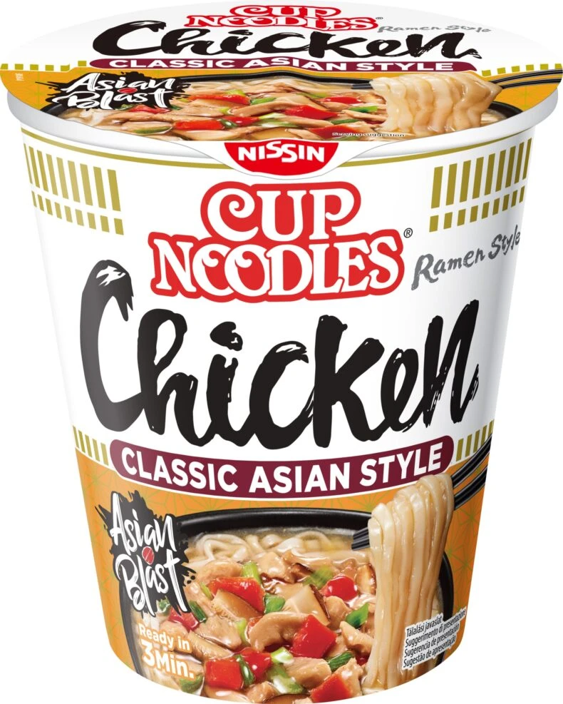 Nissin Cup Noodles Ízletes Csirke, 63 g