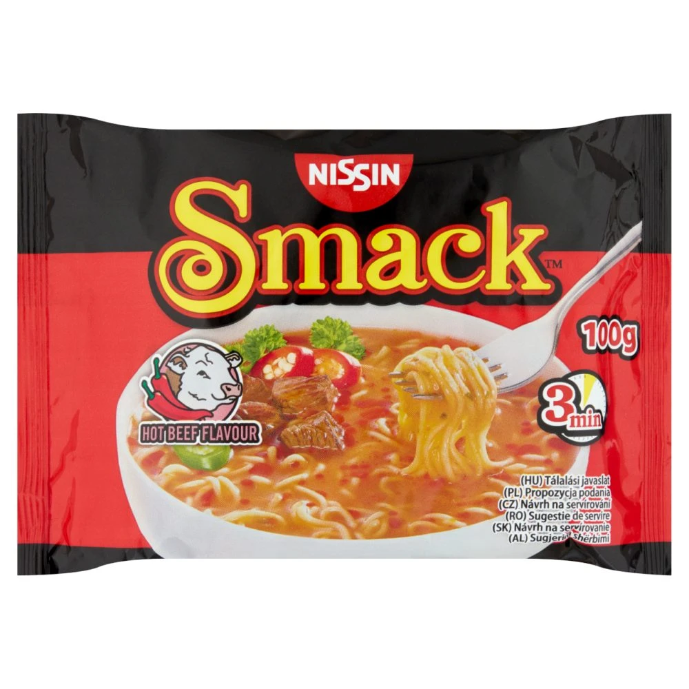 Nissin Smack Csípős Marha, 100 g