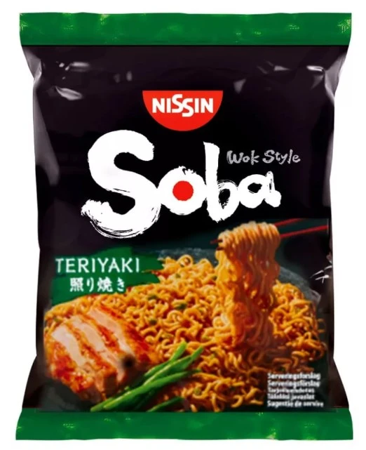 Nissin Soba Bag Teriyaki, 110,4 g